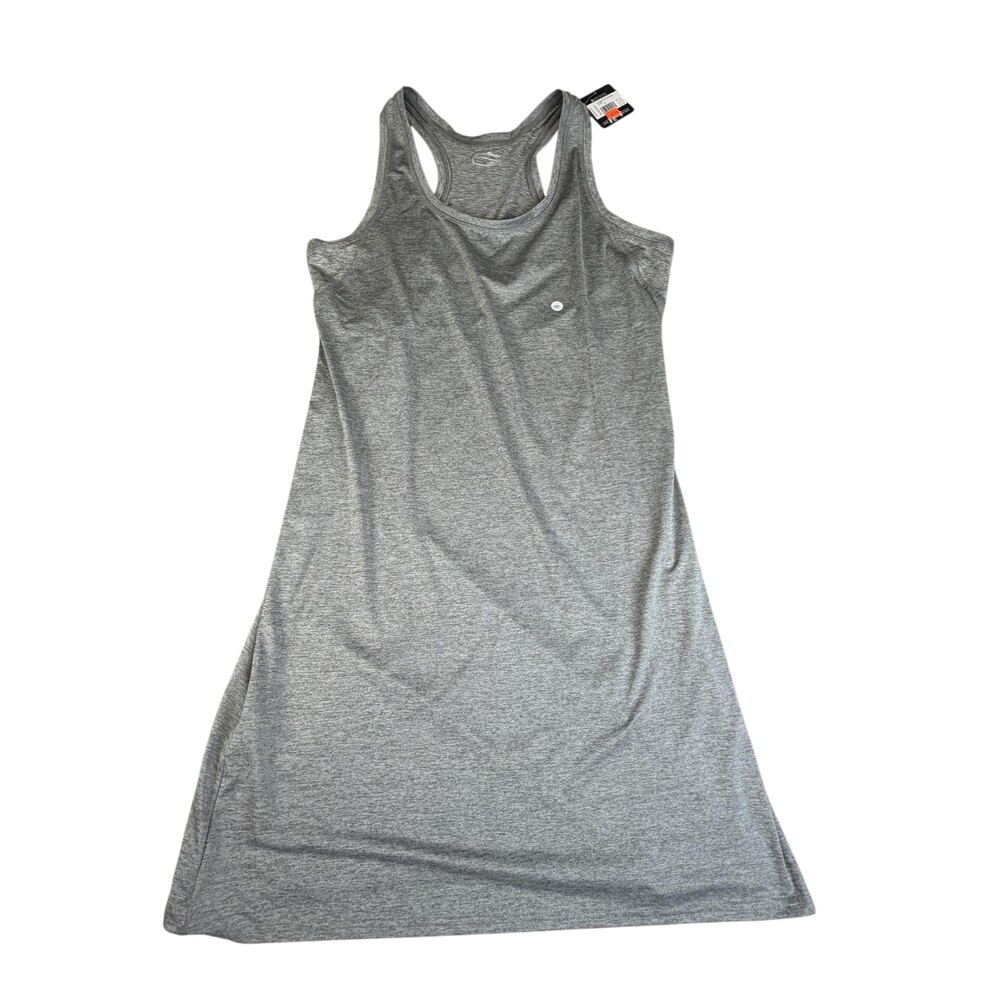 Eddie Bauer WR Resolution Tank Dress Womens Tall M Gray FreeDry Travel Casual